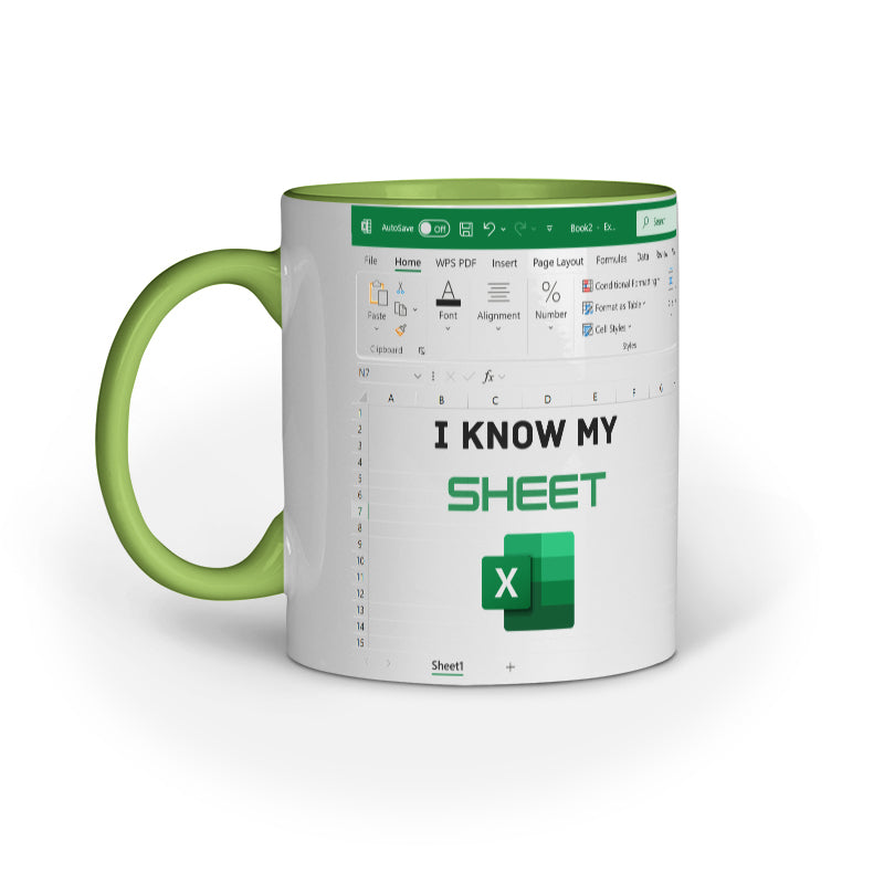 I Know My Sheet" Mug – Confidence in Every Sip