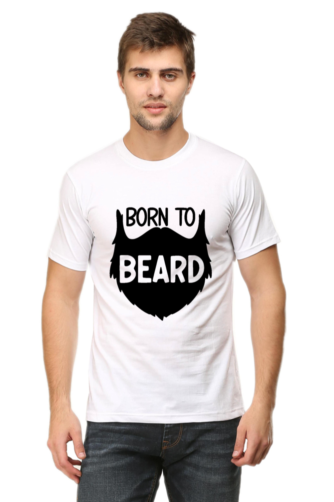 Men's Graphic T-Shirt - "Born to Beard"