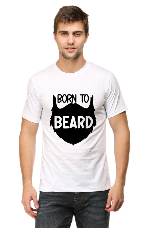 Men's Graphic T-Shirt - "Born to Beard"