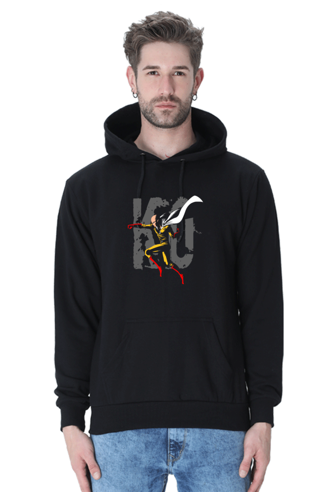 One Punch "KO" Hooded Sweatshirt – Black