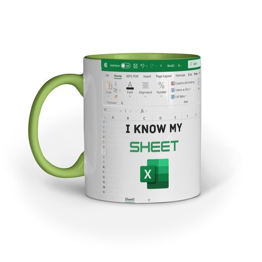 "I Know My Sheet" Mug